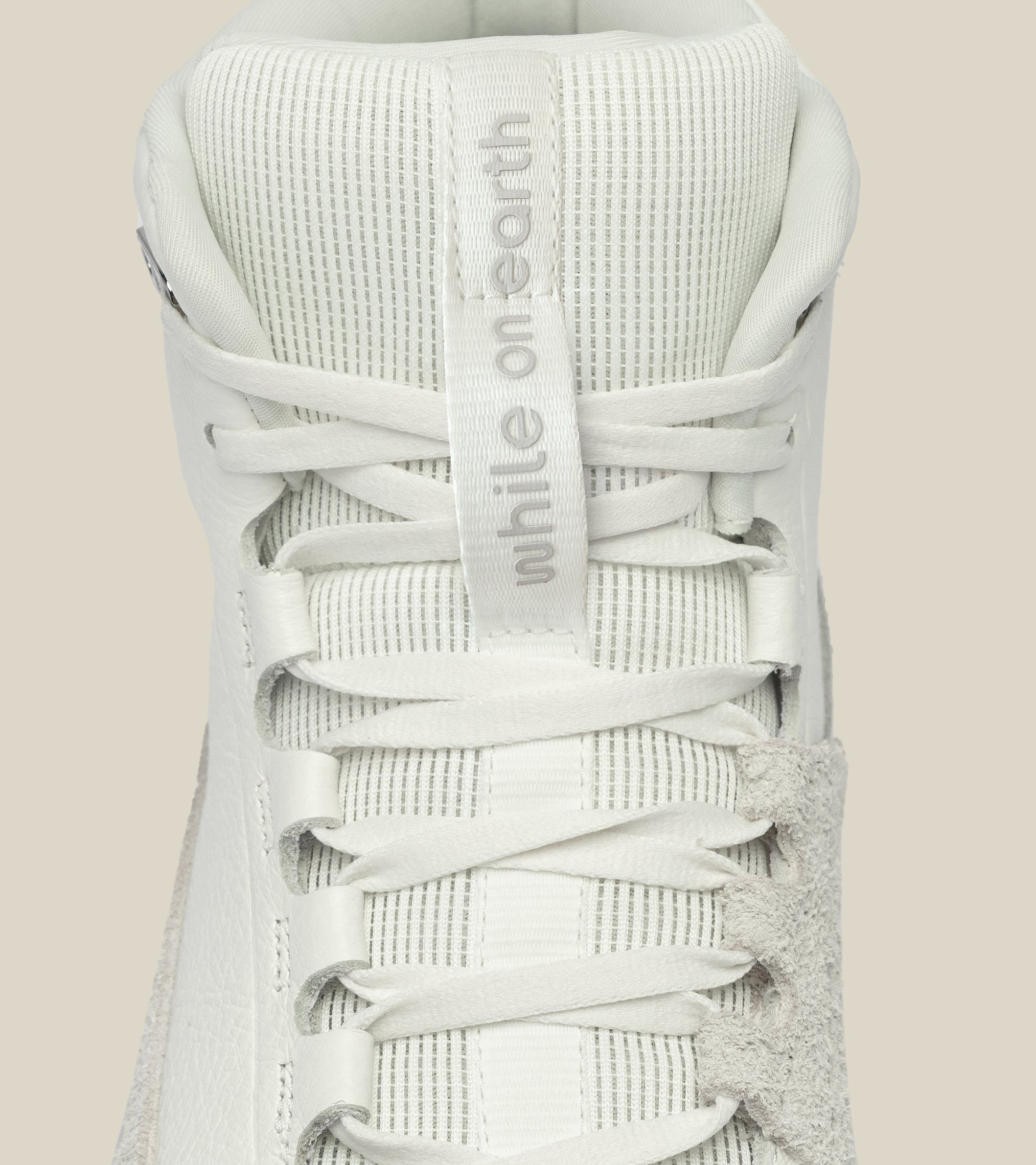 men's high-top leather trainer
